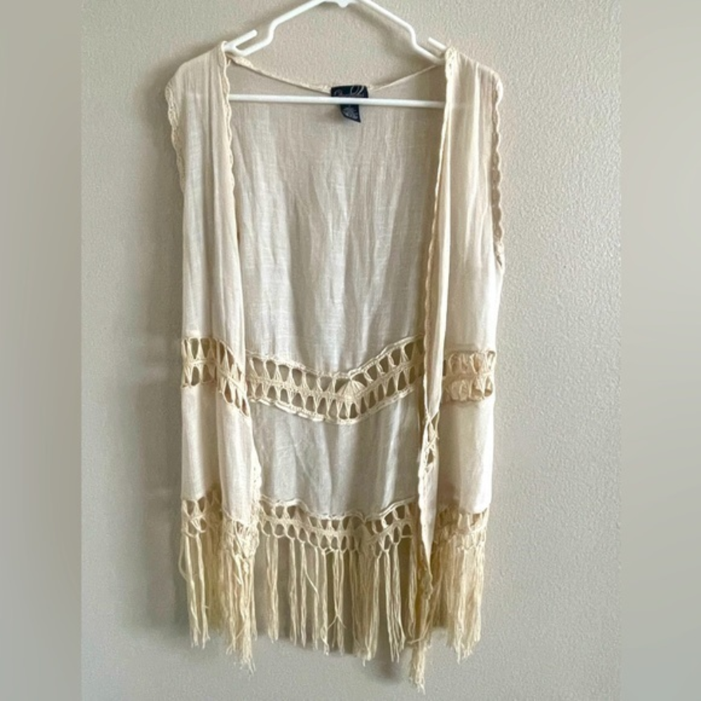 Fringe Boho Women’s‎ Vest size small